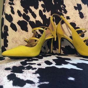 Banana Republic Yellow Heels